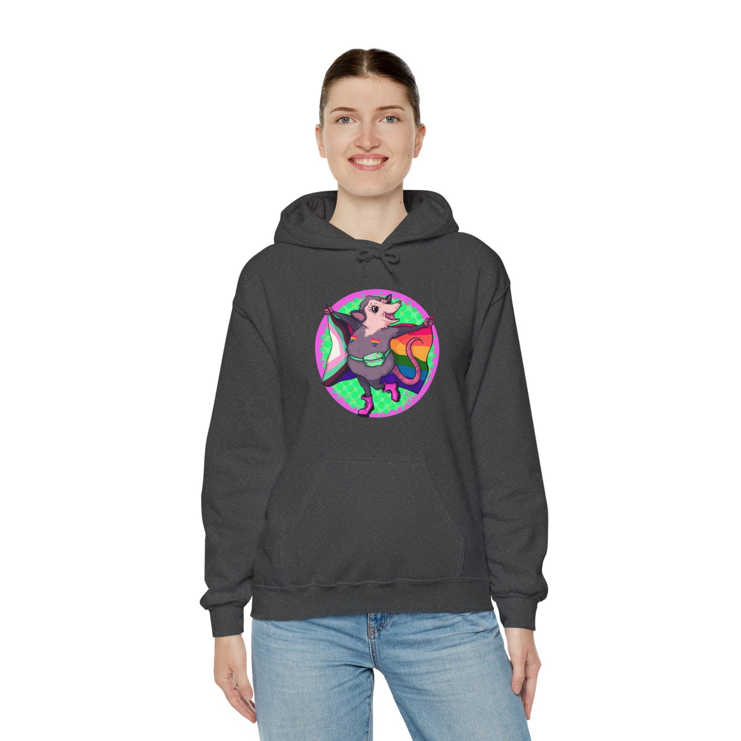 Pride Opossum Unisex Heavy Blend Hooded Sweatshirt