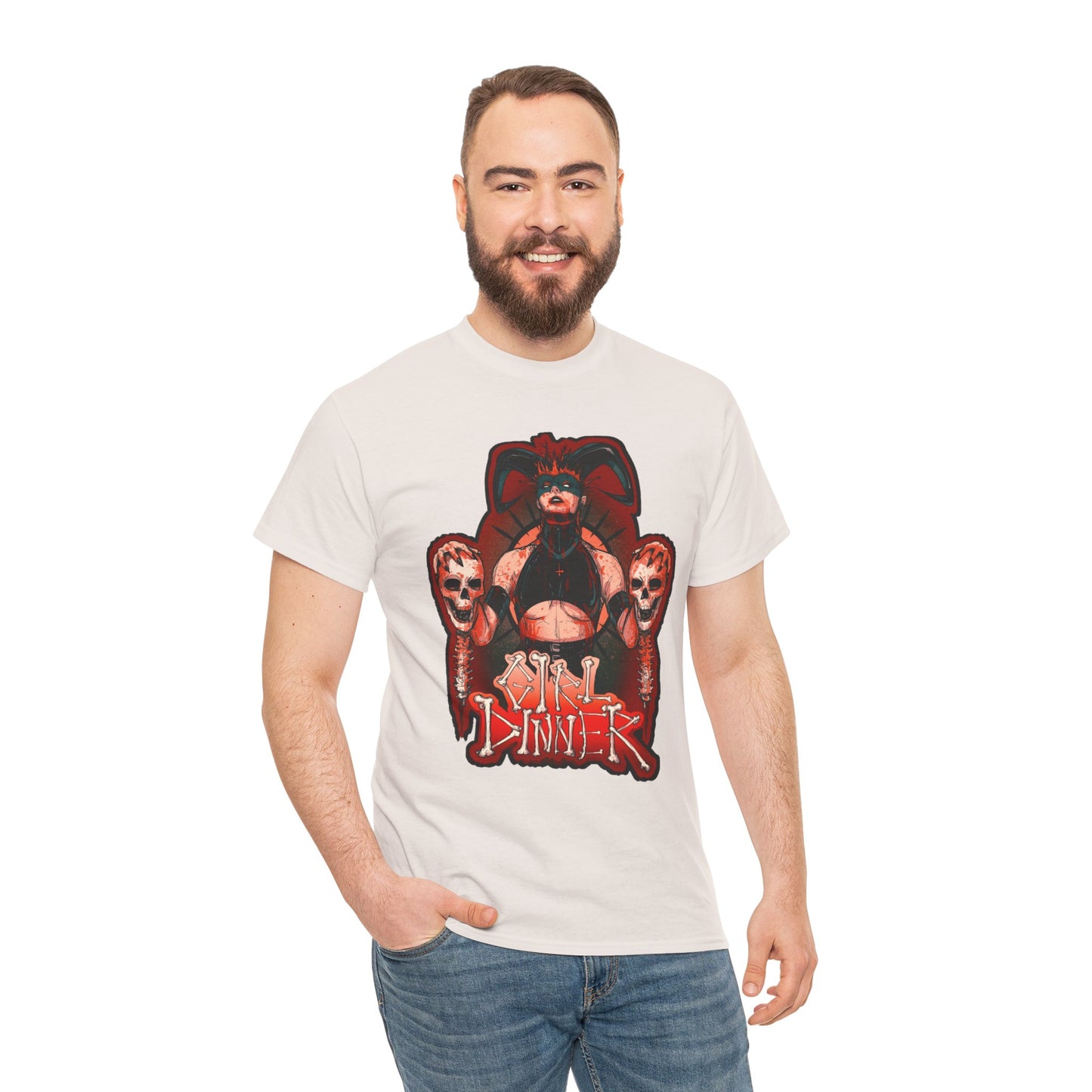 Girl Dinner Unisex Heavy Cotton Tee