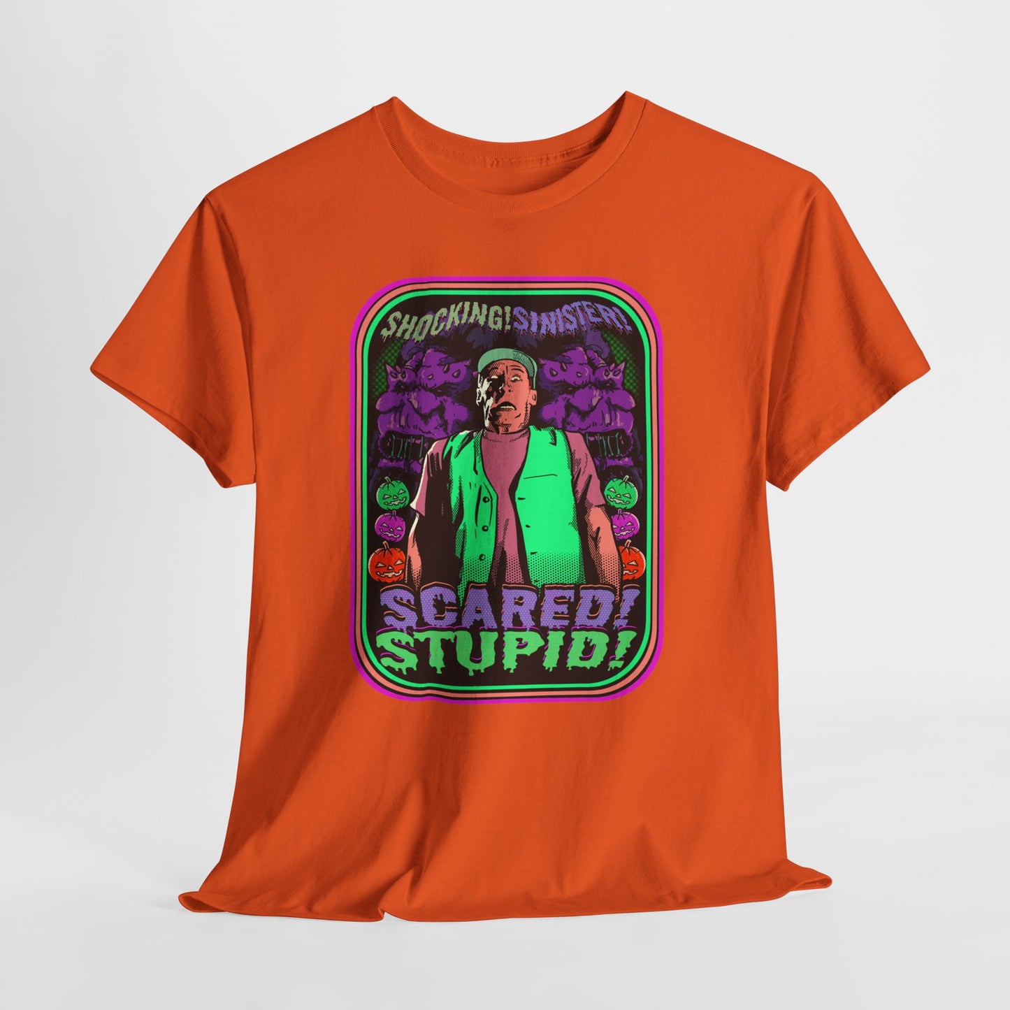 Scared & Stupid Unisex Heavy Cotton Tee