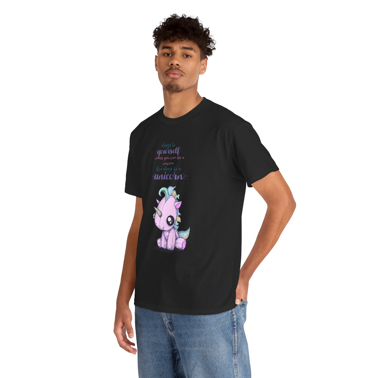 Be Yourself Unicorn Unisex Heavy Cotton Tee