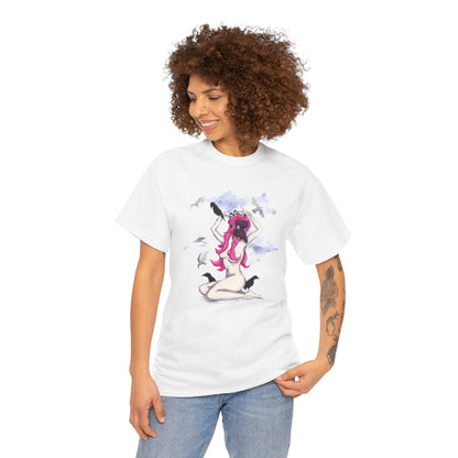 Plague Doctor Pinup Unisex Heavy Cotton Tee