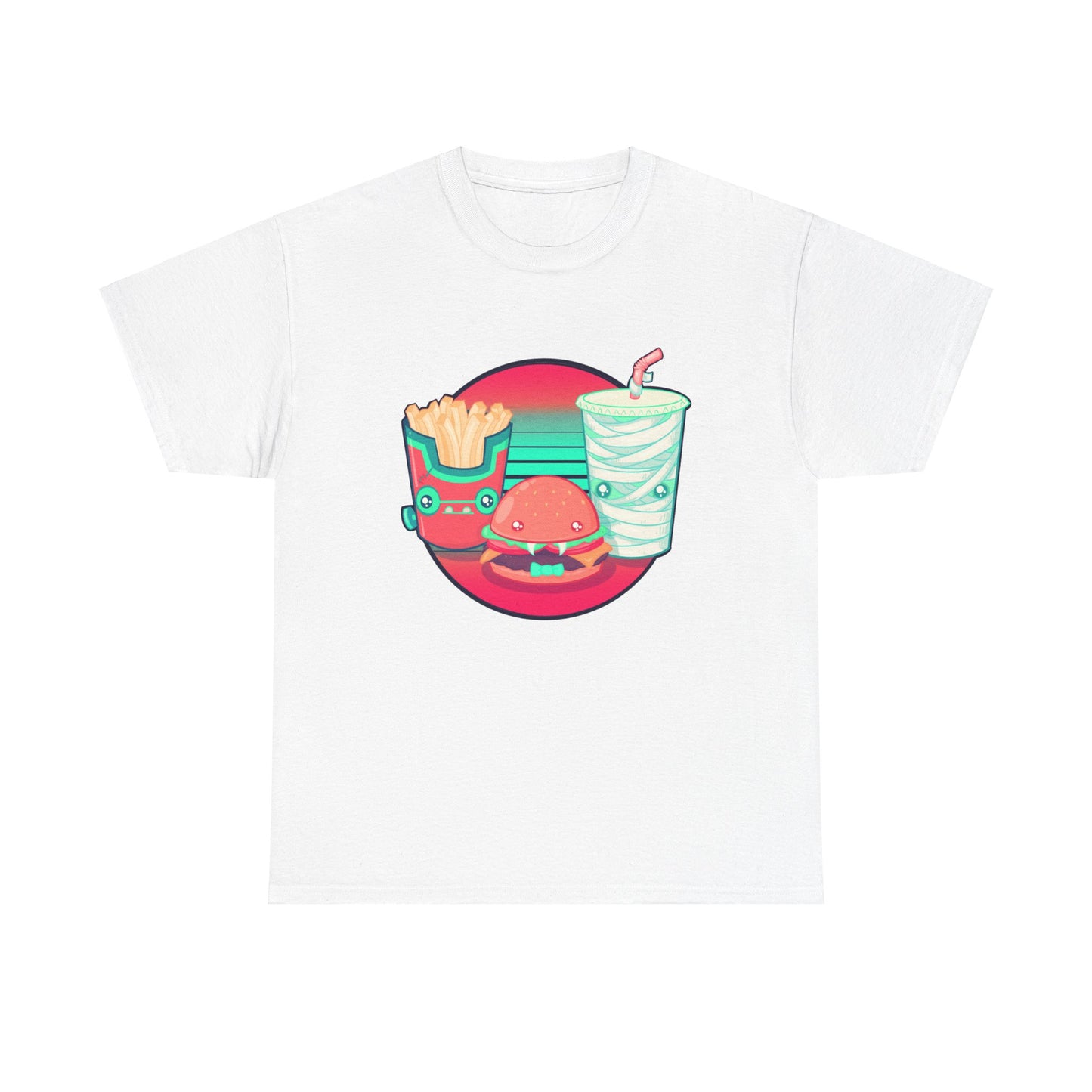 Spooky Fast Food Unisex Heavy Cotton Tee