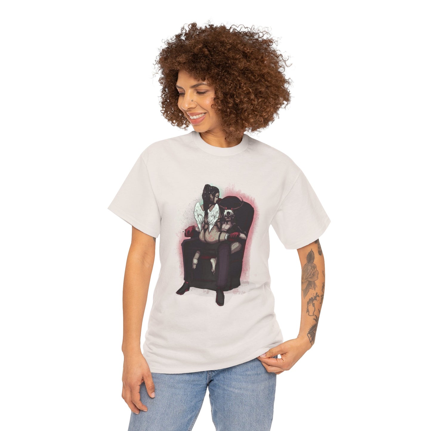 Deer Daddy Series 9: Angels & Demons Unisex Heavy Cotton Tee