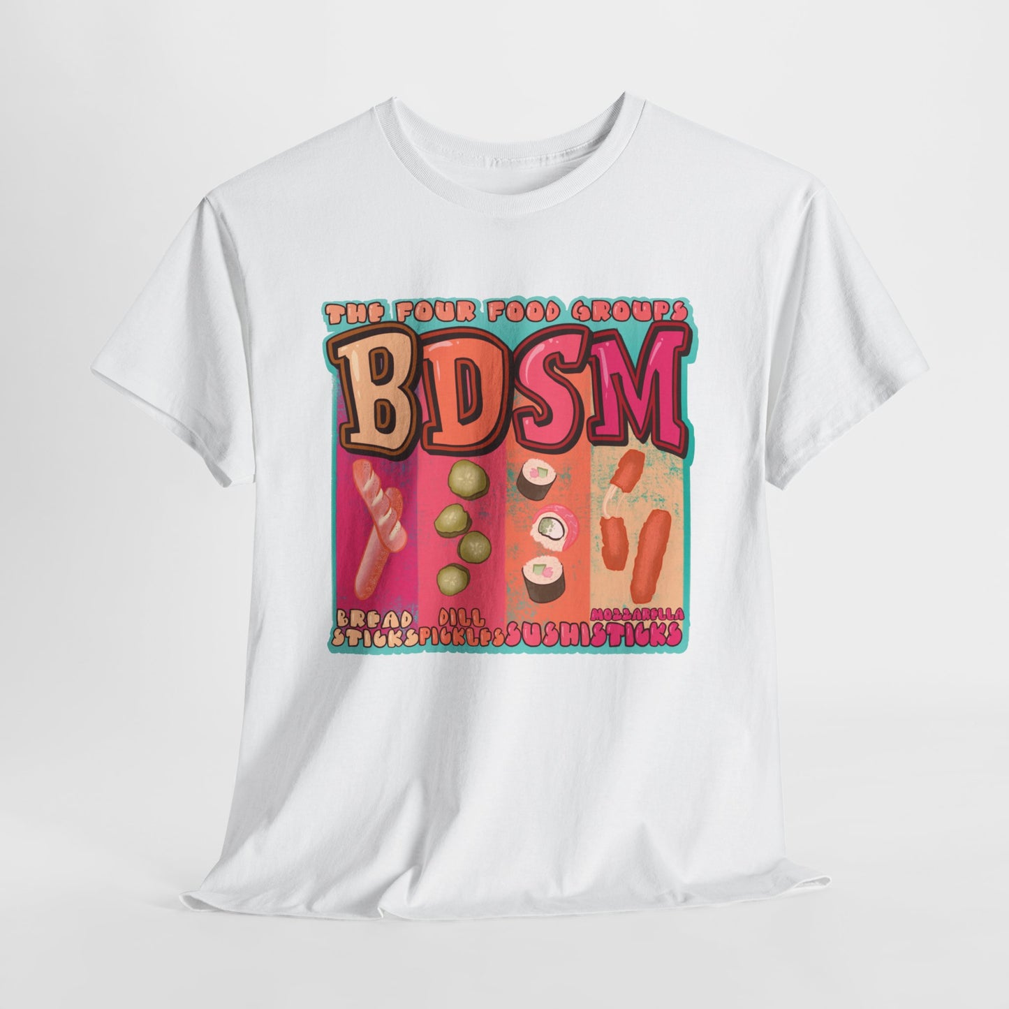 Four Food Groups Unisex Heavy Cotton Tee