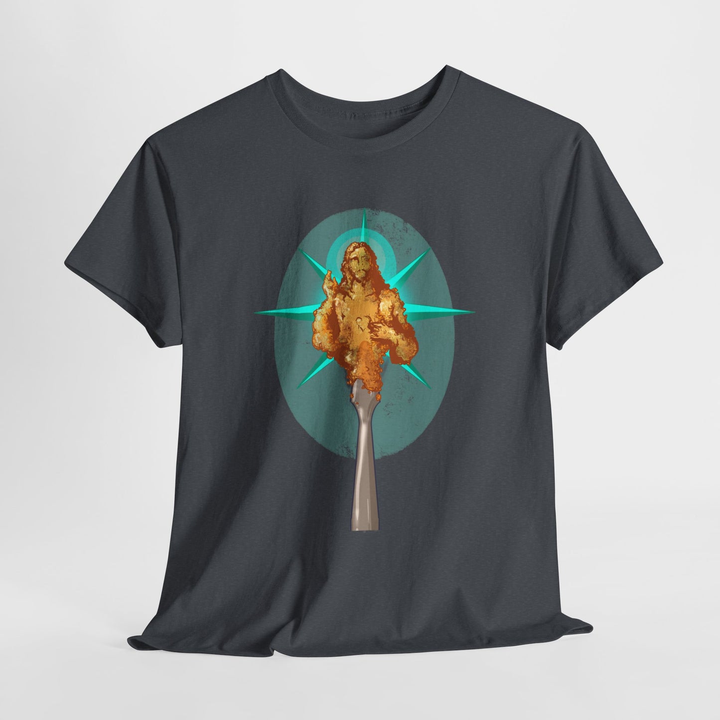 He Is Resin Unisex Heavy Cotton Tee