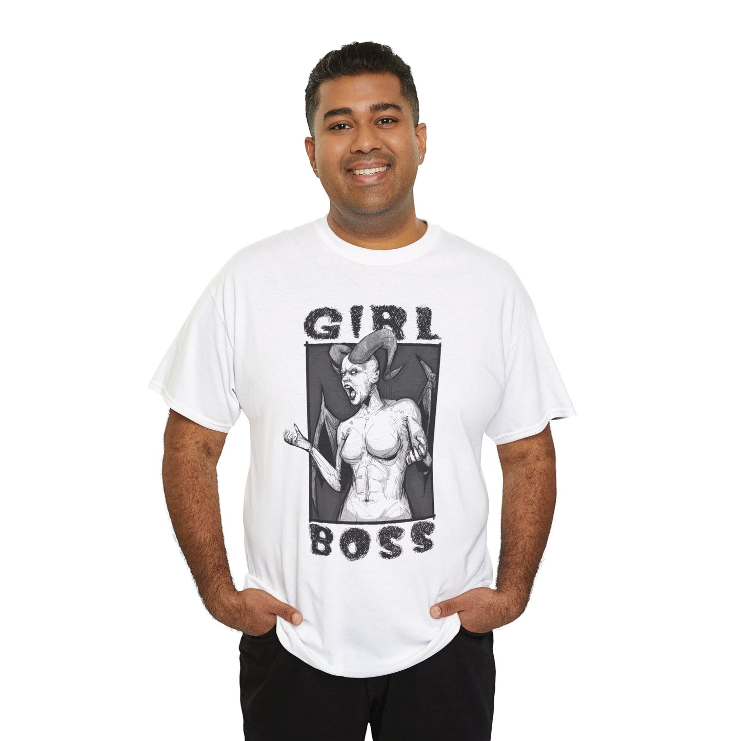 Girl Boss Unisex Heavy Cotton Tee