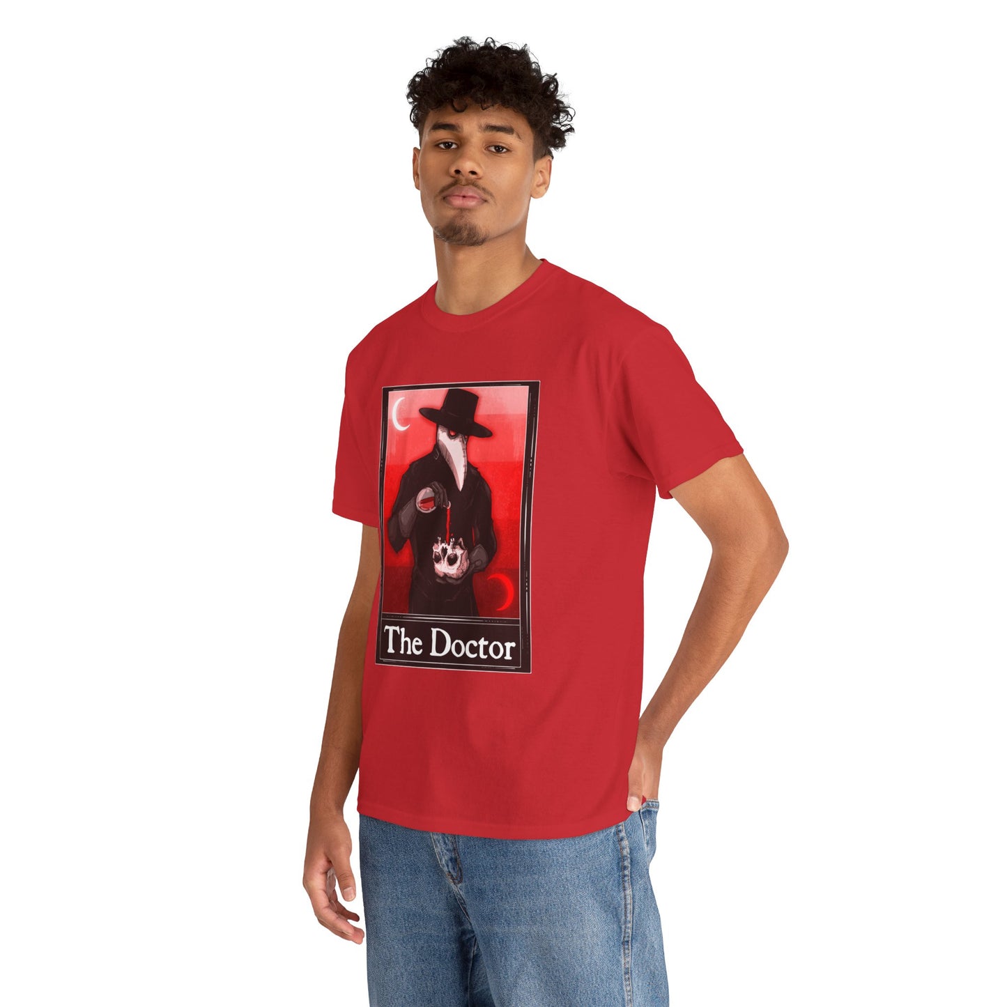 The Doctor Tarot (Front & Back Print) Unisex Heavy Cotton Tee