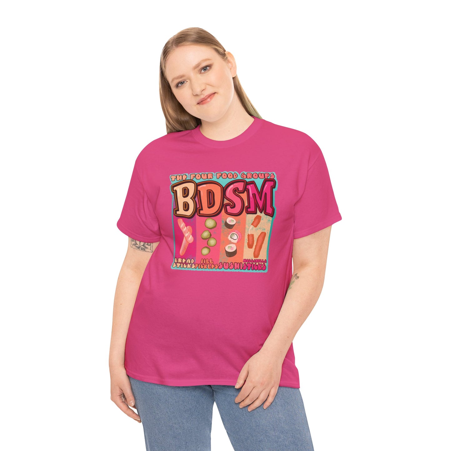 Four Food Groups Unisex Heavy Cotton Tee