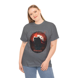 Beware The Headless Horseman Unisex Heavy Cotton Tee