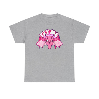 Try Me Uterus Unisex Heavy Cotton Tee