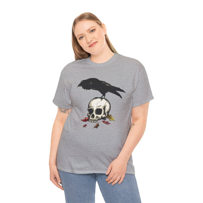 Crow Skull Unisex Heavy Cotton Tee