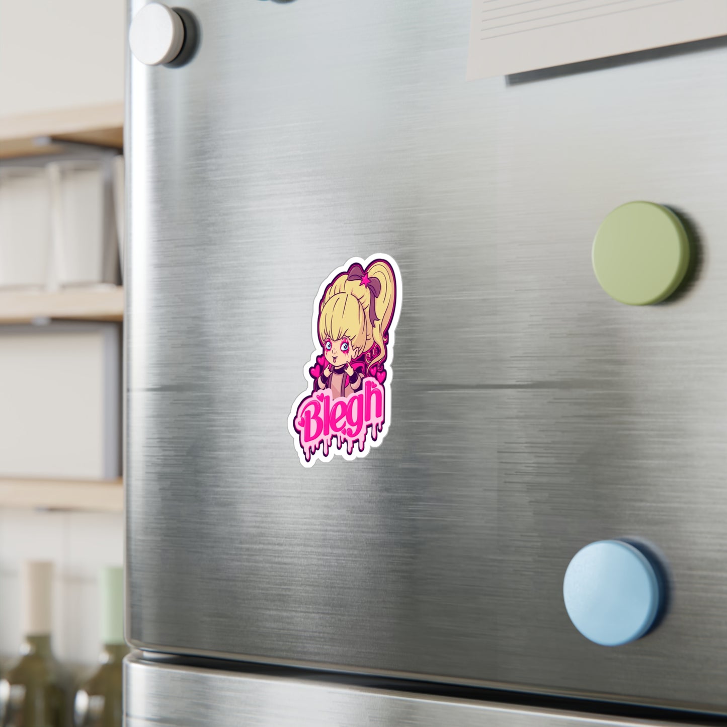 Rainbow Blegh Kiss-Cut Vinyl Decal