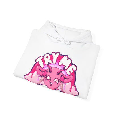 Try Me Uterus Unisex Heavy Blend Hooded Sweatshirt