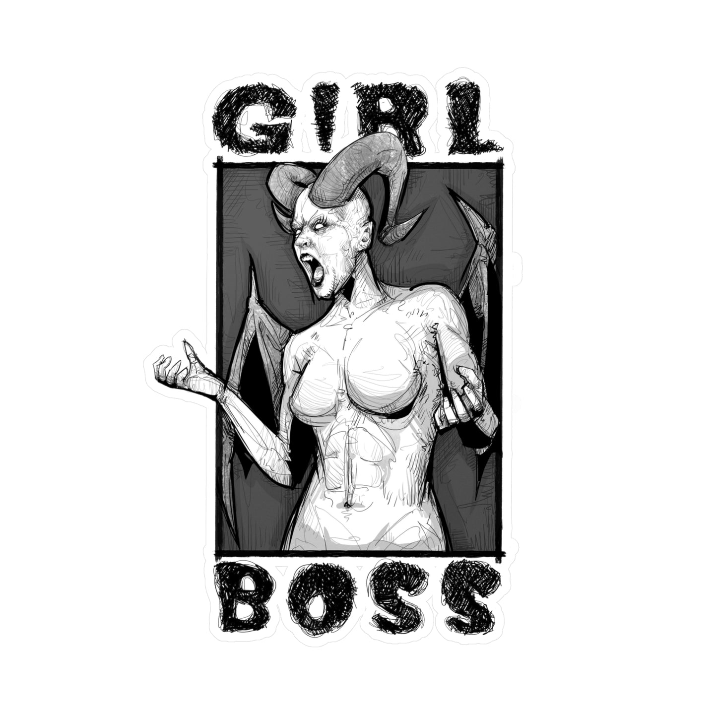 Girl Boss Kiss-Cut Vinyl Decal