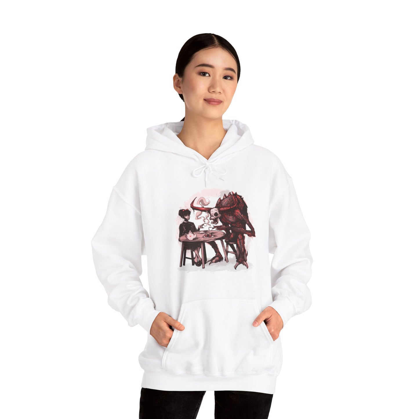 Demon Breakfast Unisex Heavy Blend Hooded Sweatshirt