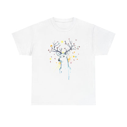 Tree Deer Unisex Heavy Cotton Tee