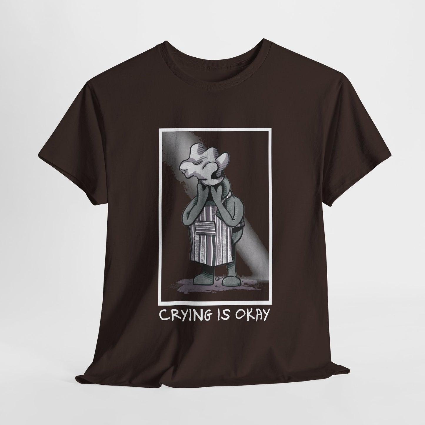 Crying Is Okay Unisex Heavy Cotton Tee