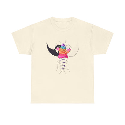 Gay Ice Cream Unisex Heavy Cotton Tee