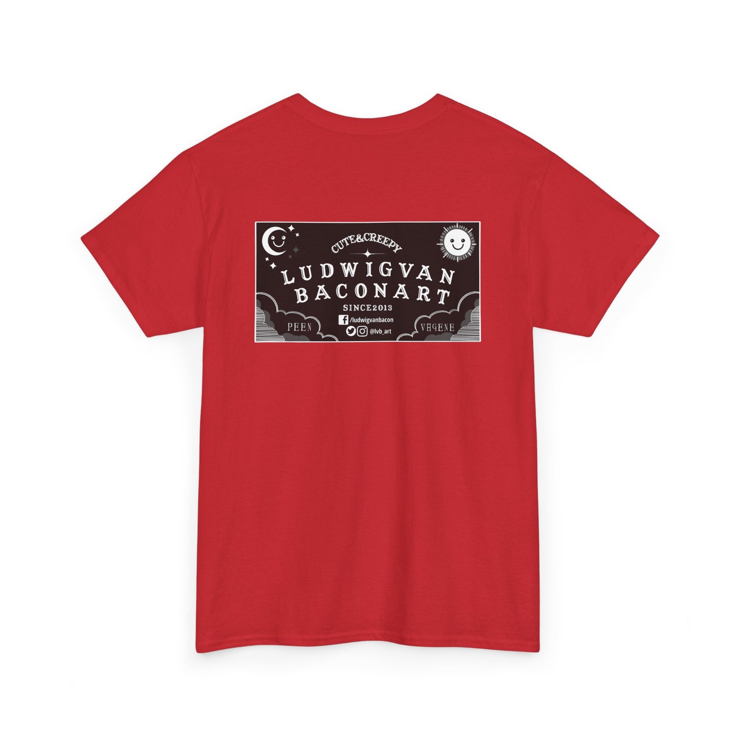 LVB Art Black & White Planchette Unisex Heavy Cotton Tee