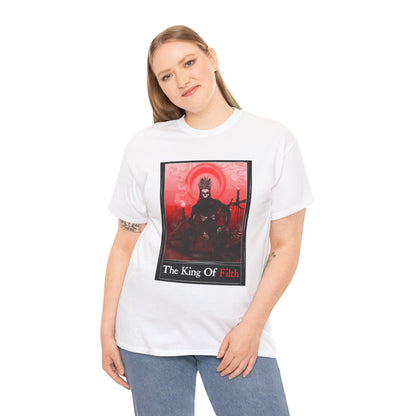 King Of Filth Tarot (Front & Back Print) Unisex Heavy Cotton Tee