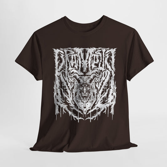Krampus Metal White Unisex Heavy Cotton Tee