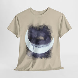 The Girl Who Loved The Moon Unisex Heavy Cotton Tee