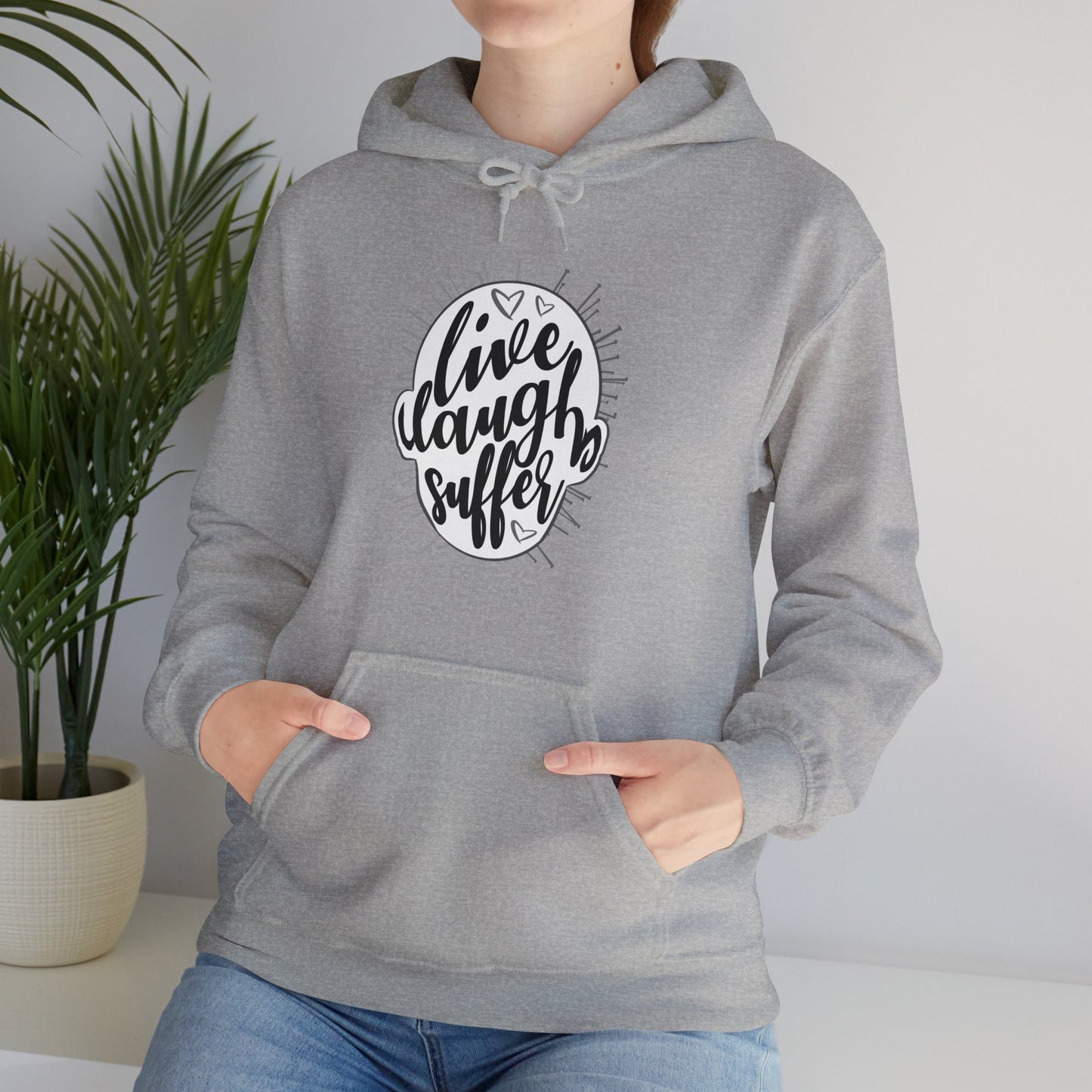 Live Laugh Suffer II Unisex Heavy Blend Hooded Sweatshirt