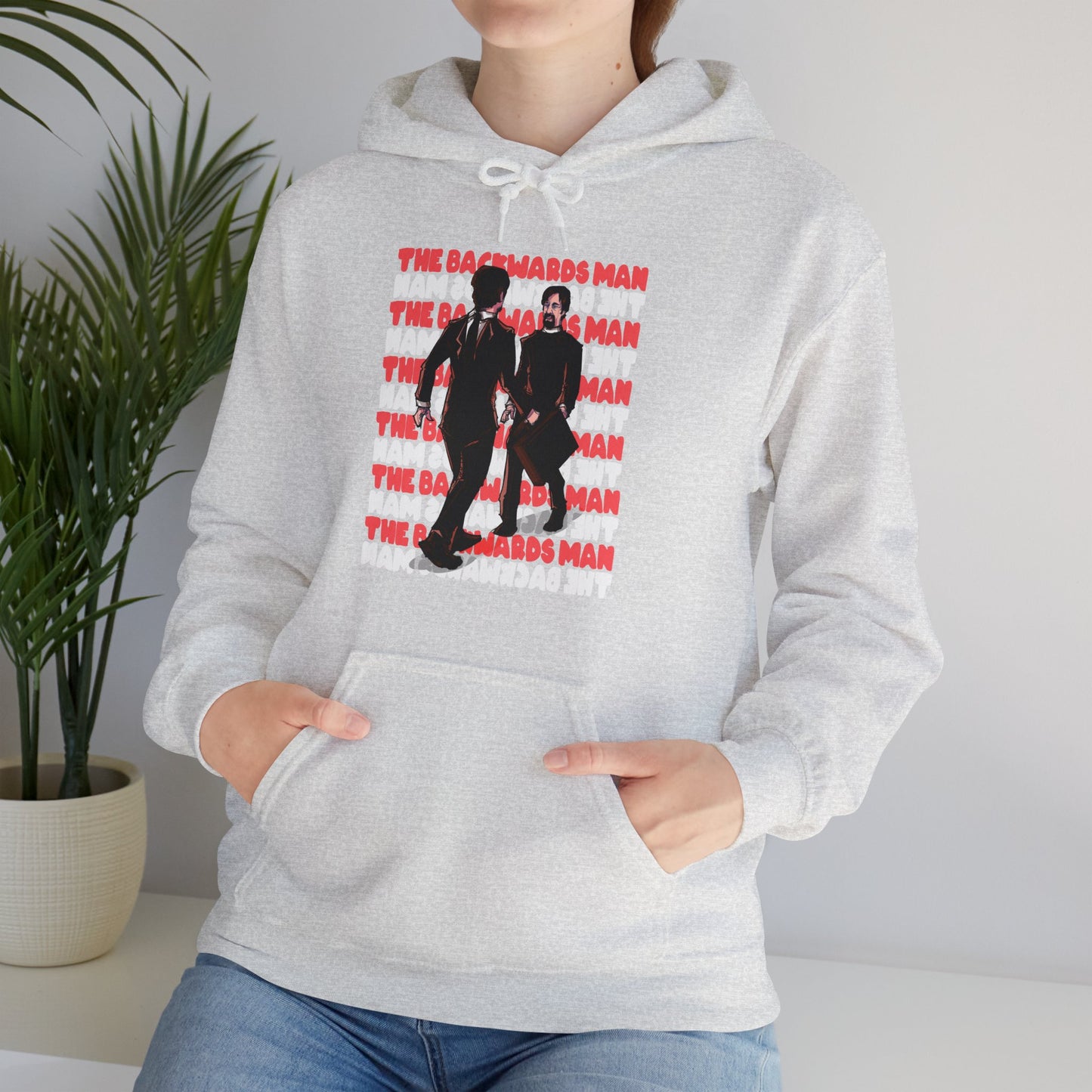 The Backwards Man Unisex Heavy Blend Hooded Sweatshirt