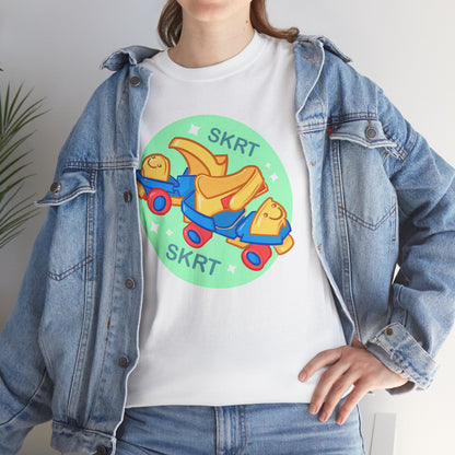 Roller Skates Unisex Heavy Cotton Tee
