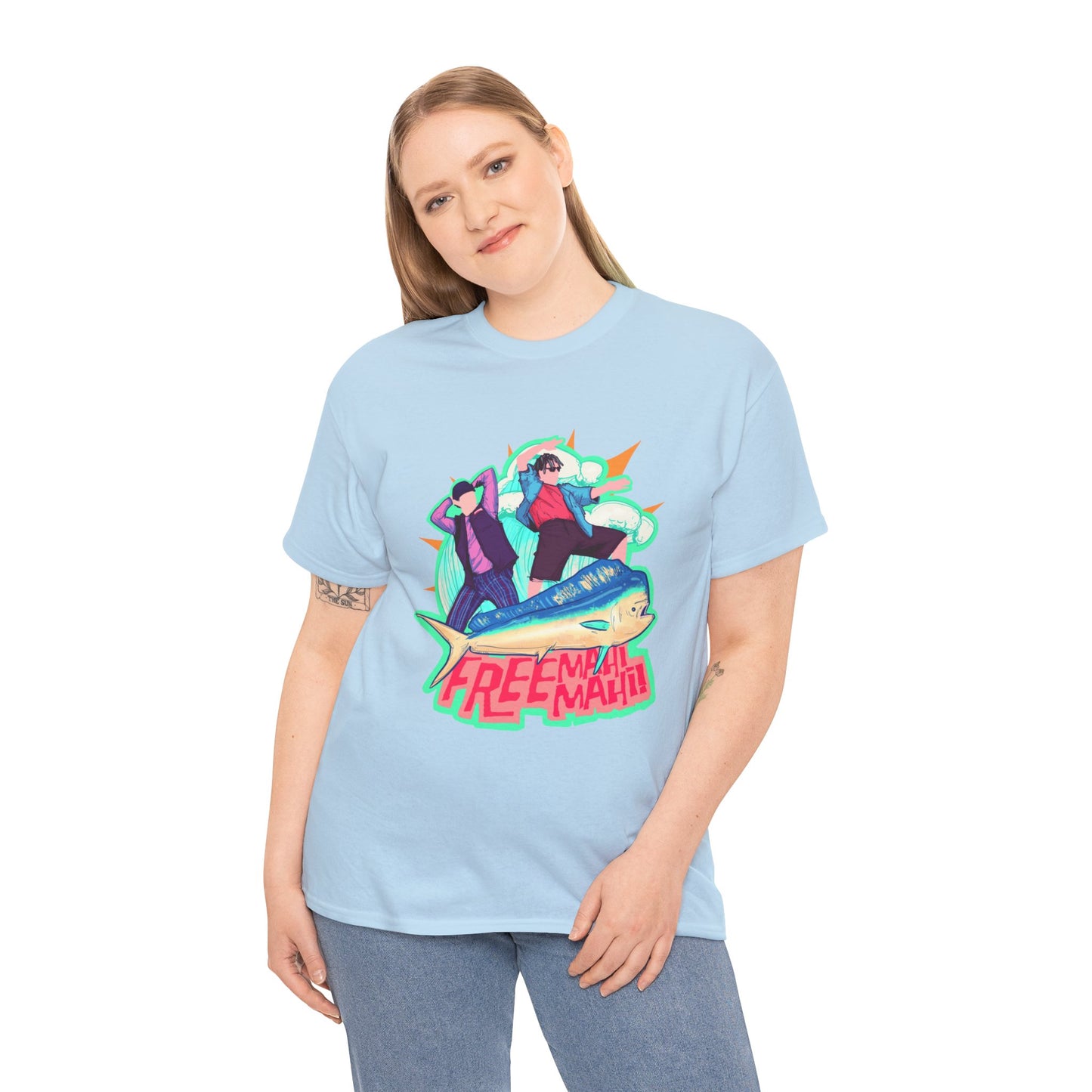 Free Mahi Mahi Unisex Heavy Cotton Tee