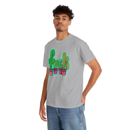 Rude Succulents Unisex Heavy Cotton Tee