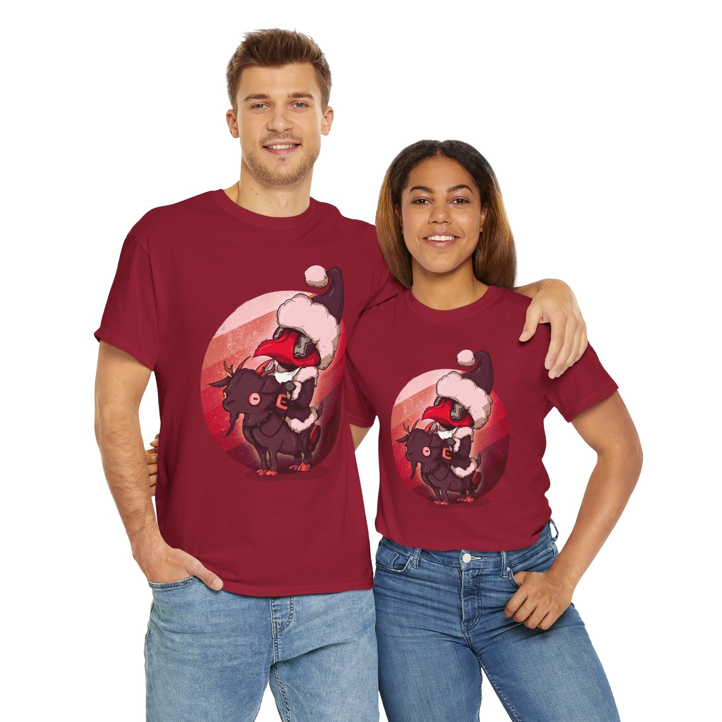 Plague Doctor Santa Unisex Heavy Cotton Tee