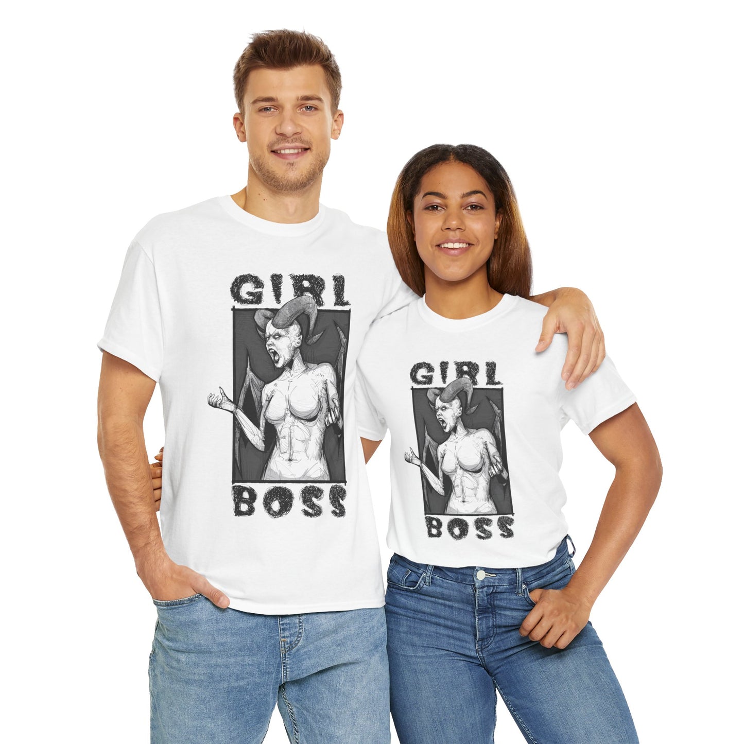 Girl Boss Unisex Heavy Cotton Tee