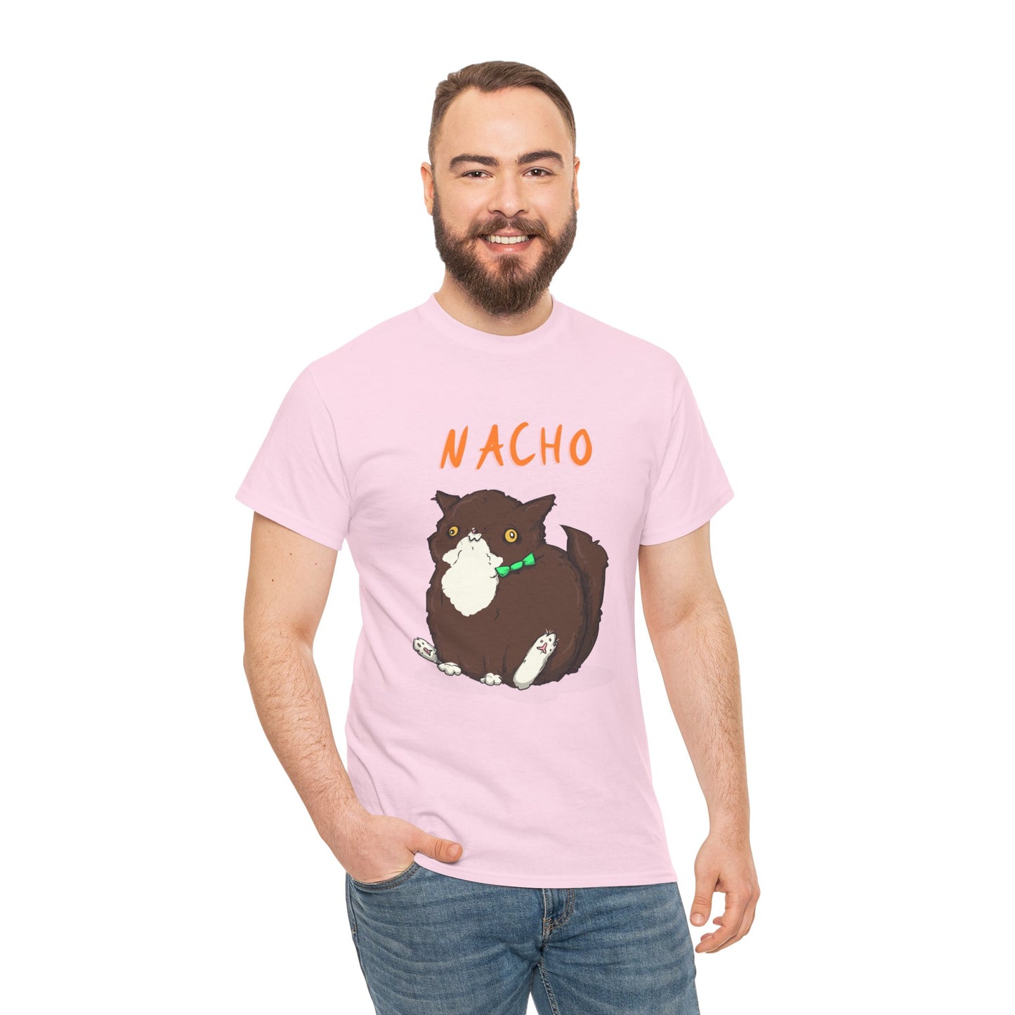 Nacho The Cat Unisex Heavy Cotton Tee