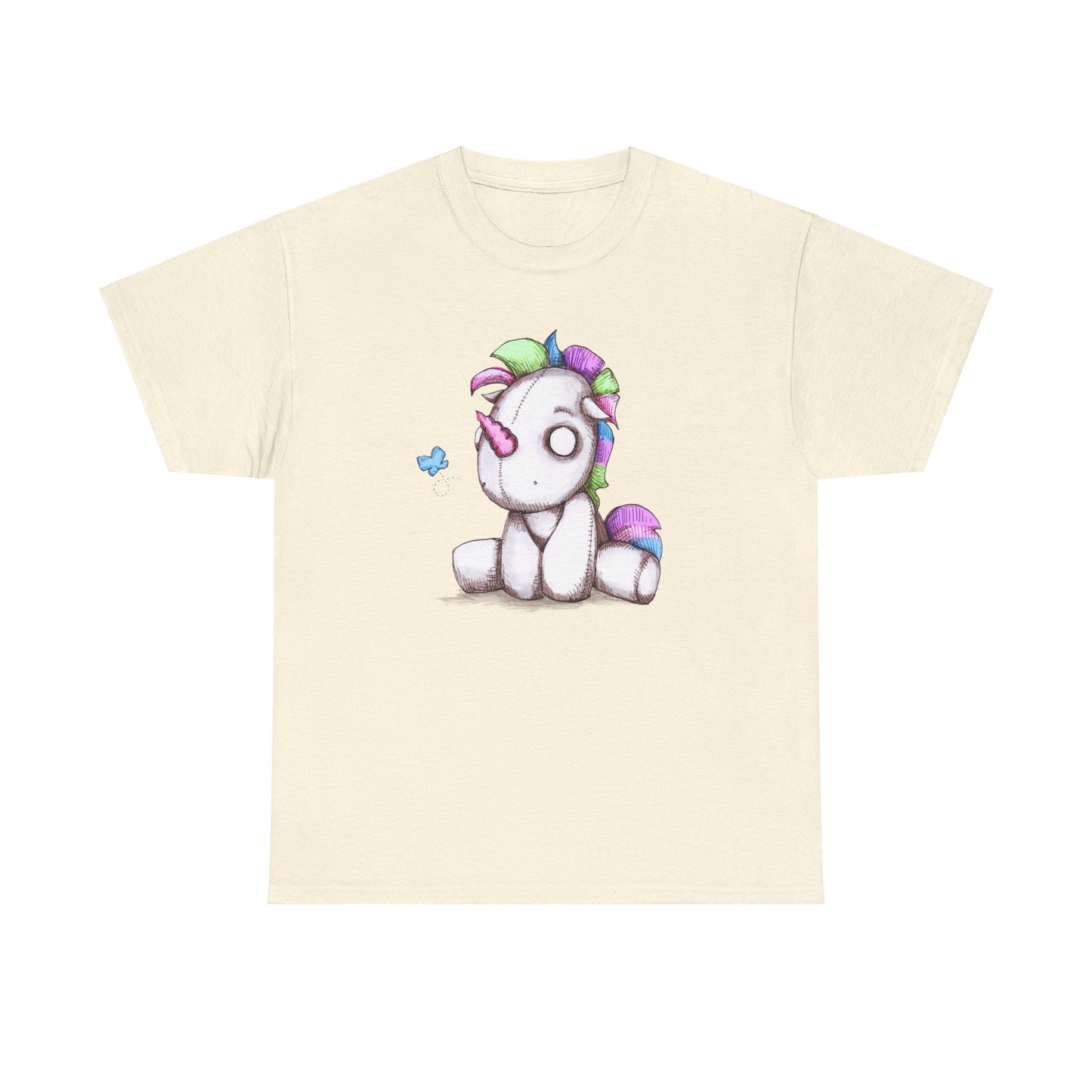 Plushie Unicorn Unisex Heavy Cotton Tee