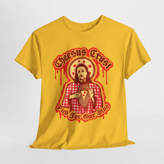 Cheesus Crust Unisex Heavy Cotton Tee