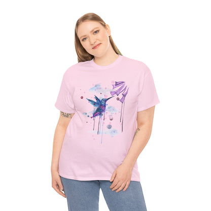 Hummingbird Skeleton Unisex Heavy Cotton Tee