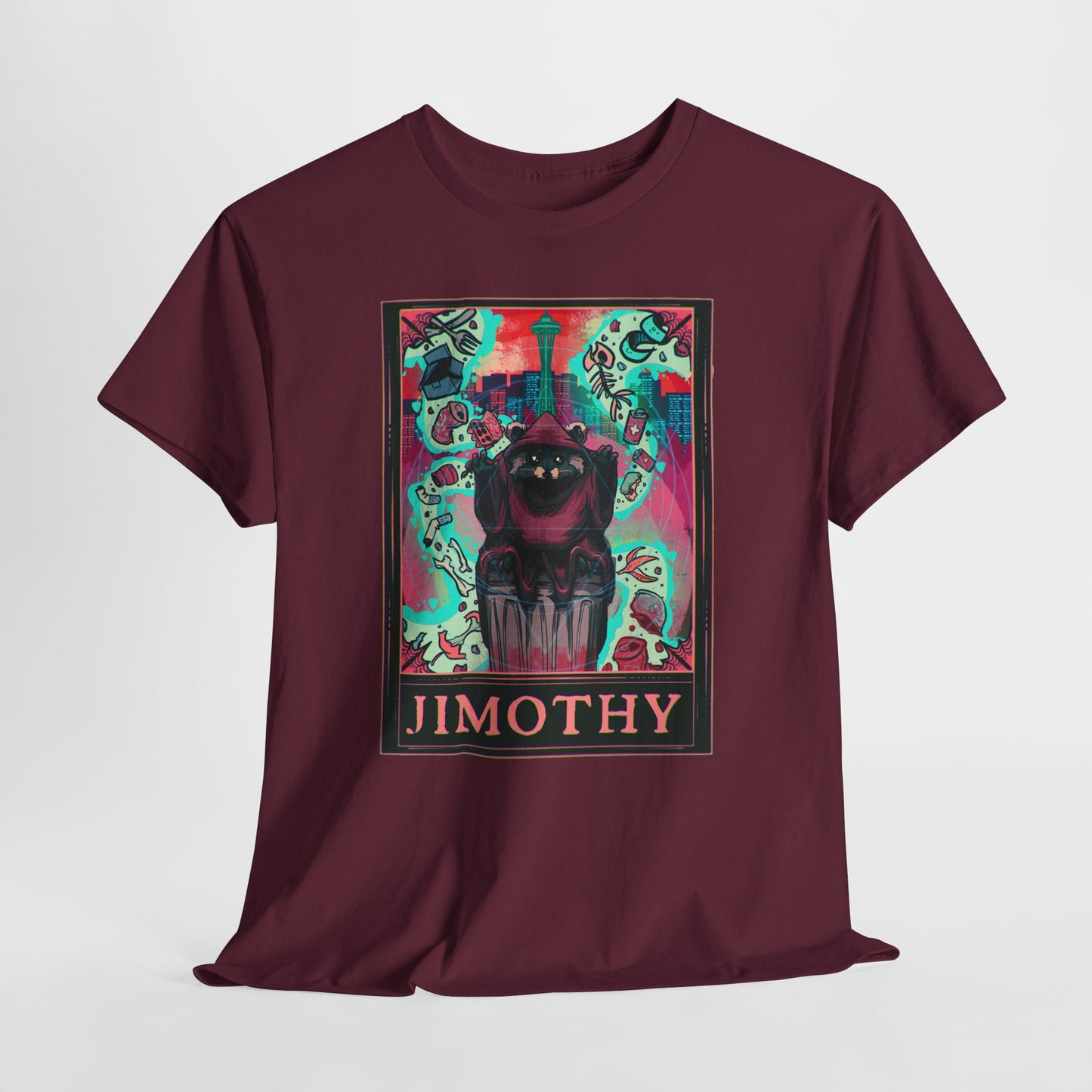 Trash Wizard Jimothy Tarot Unisex Heavy Cotton Tee
