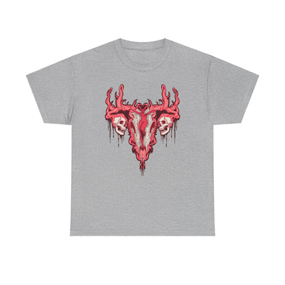 Uterus From Hell Unisex Heavy Cotton Tee