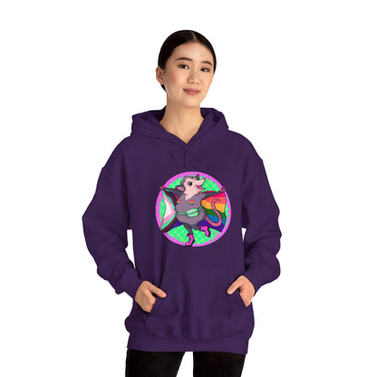 Pride Opossum Unisex Heavy Blend Hooded Sweatshirt