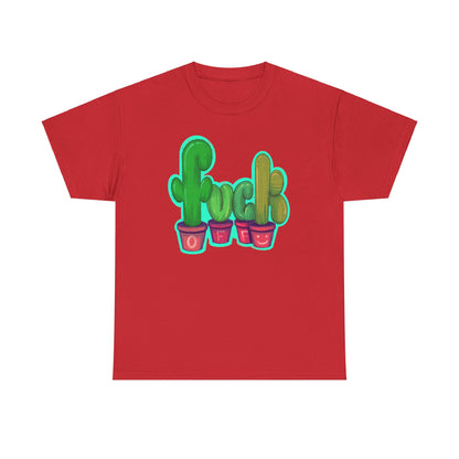 Rude Succulents Unisex Heavy Cotton Tee