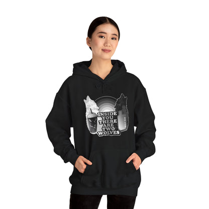 Two Wolves Unisex Heavy Blend Hooded Sweatshirt