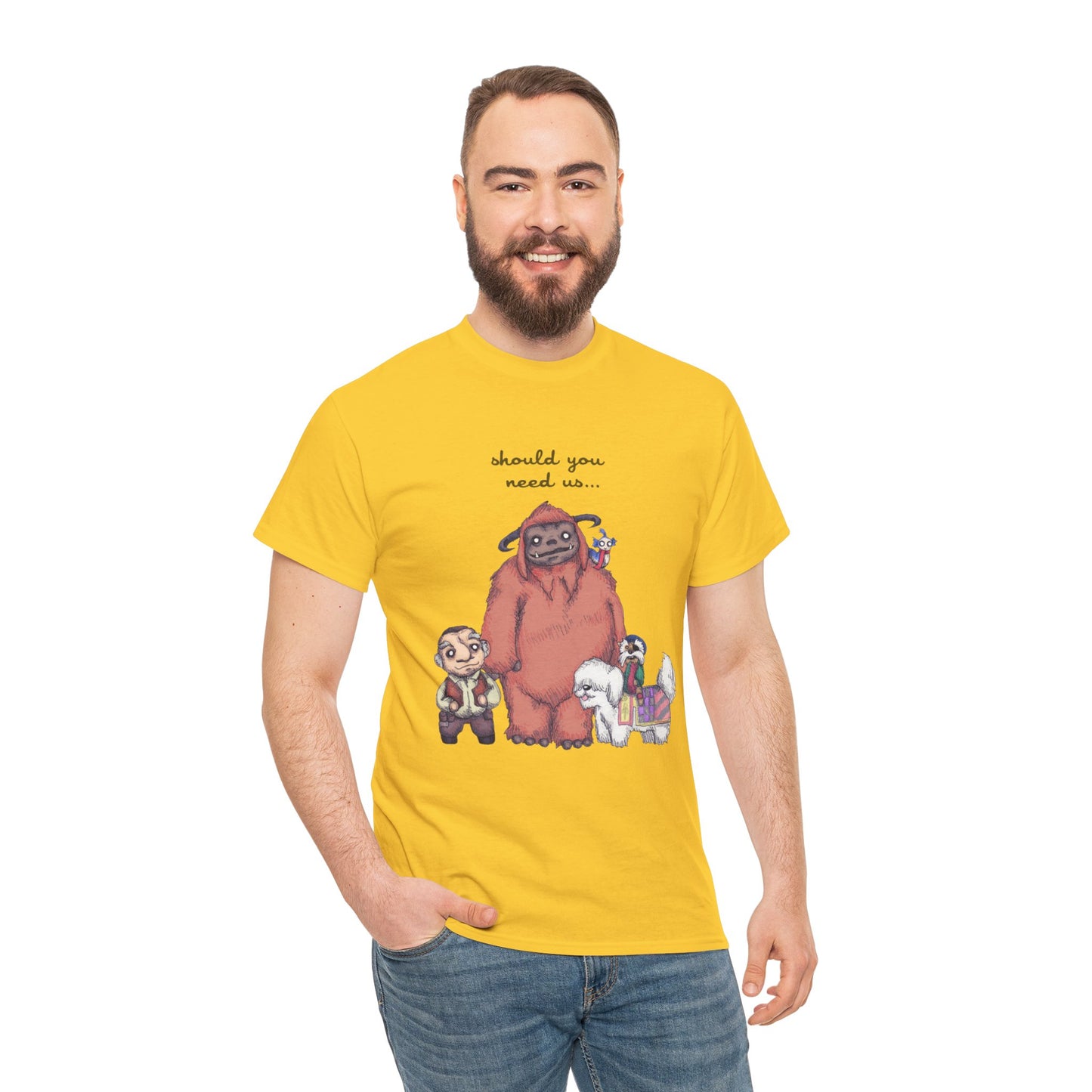 Should You Need Us Unisex Heavy Cotton Tee