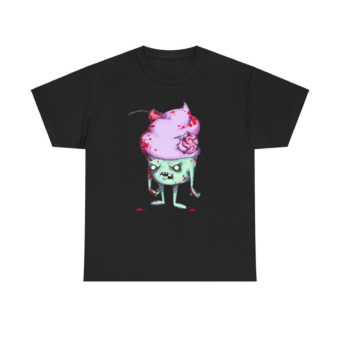 Zombie Cupcake Unisex Heavy Cotton Tee