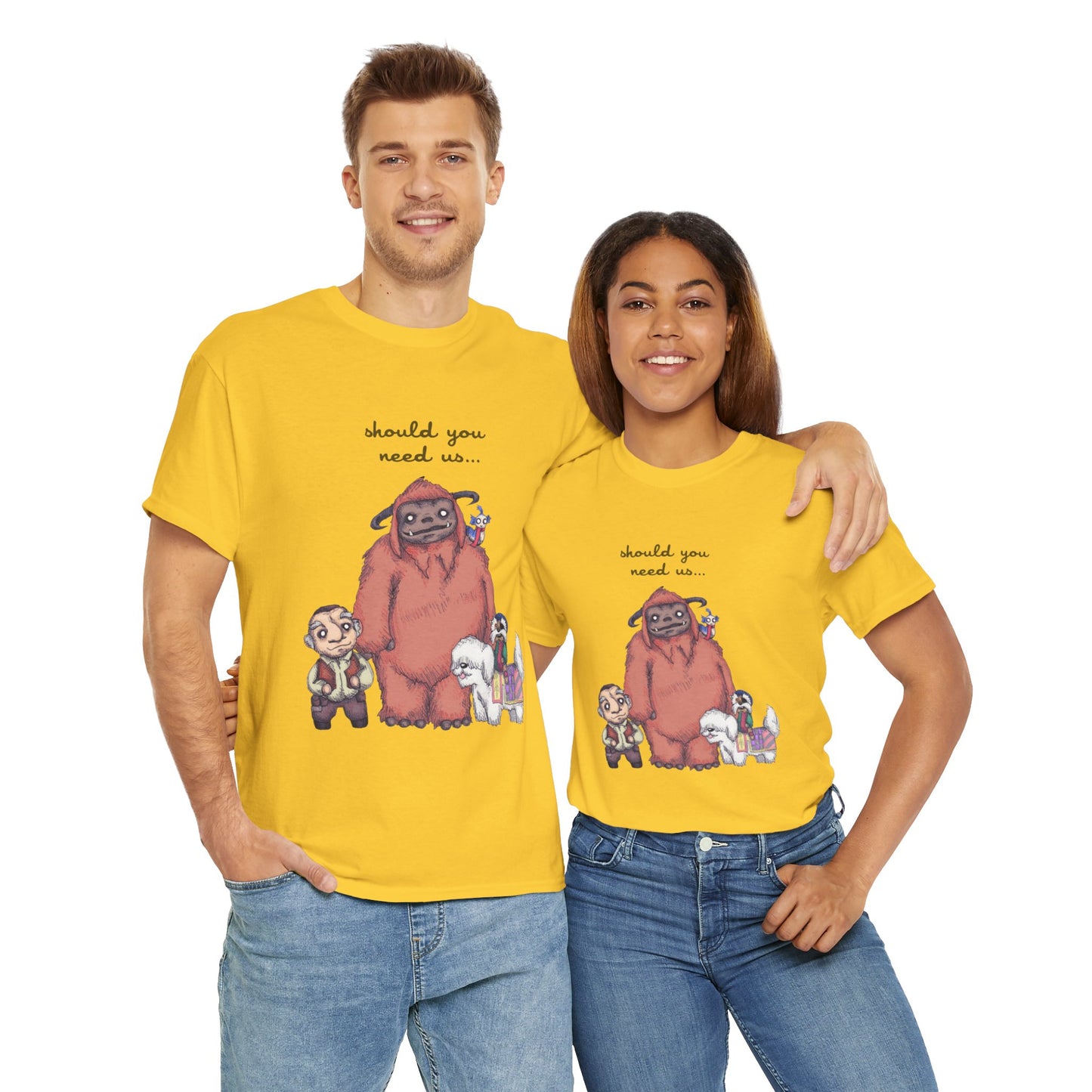 Should You Need Us Unisex Heavy Cotton Tee
