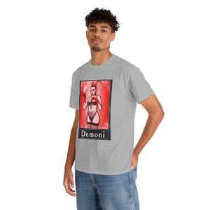 Demoni Tarot (Front & Back Print) Unisex Heavy Cotton Tee