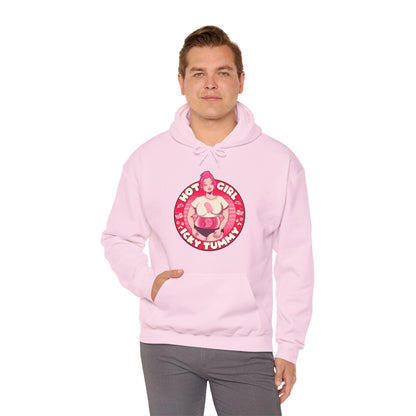 Hot Girl Icky Tummy Unisex Heavy Blend Hooded Sweatshirt