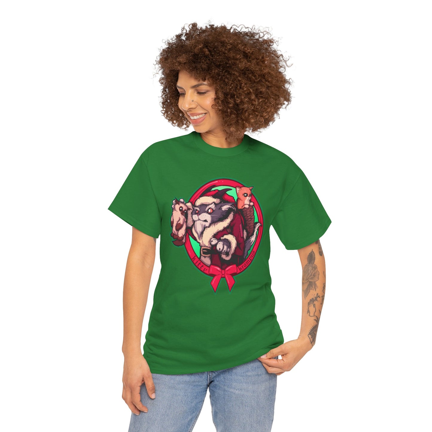 Kitty Krampus Unisex Heavy Cotton Tee