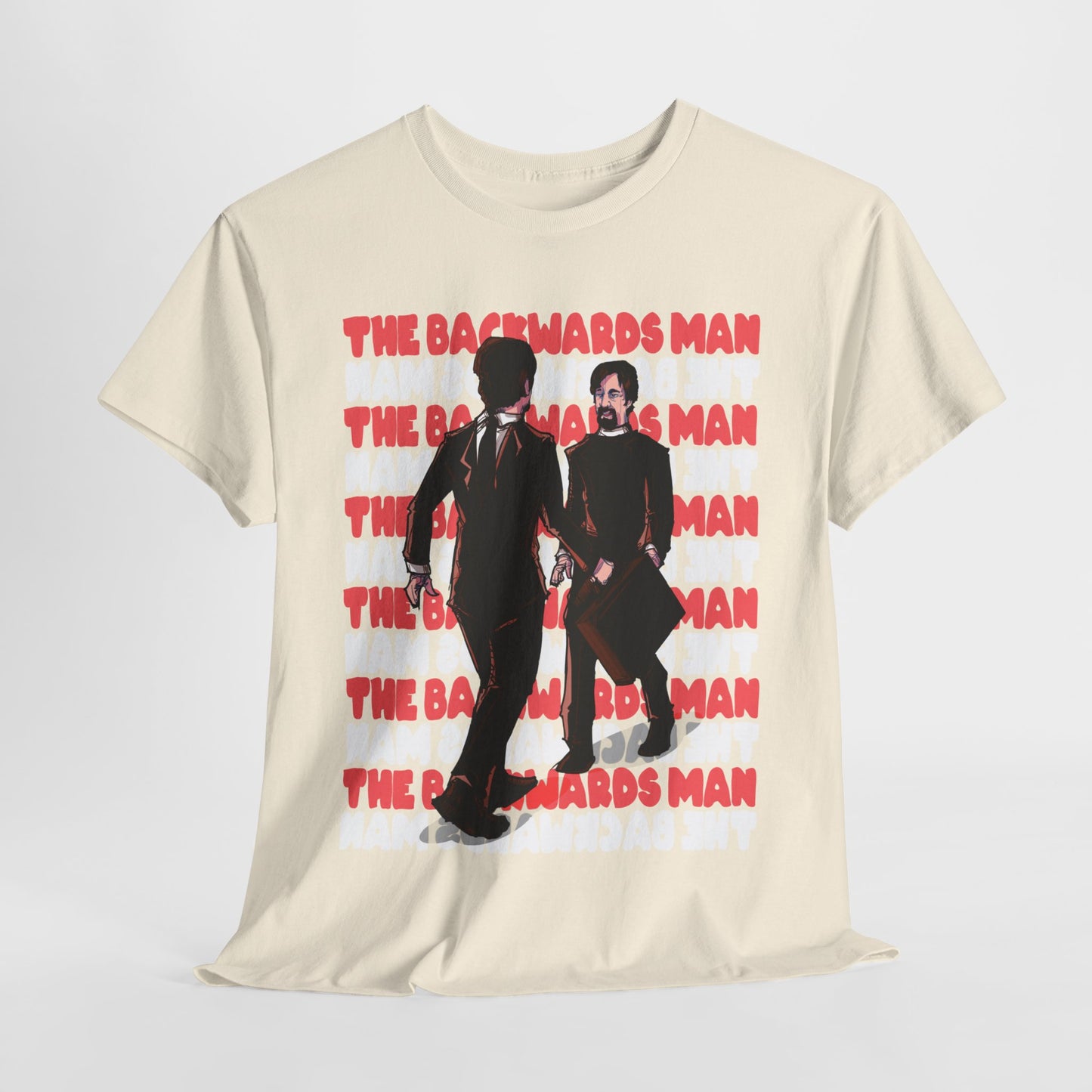 The Backwards Man Unisex Heavy Cotton Tee
