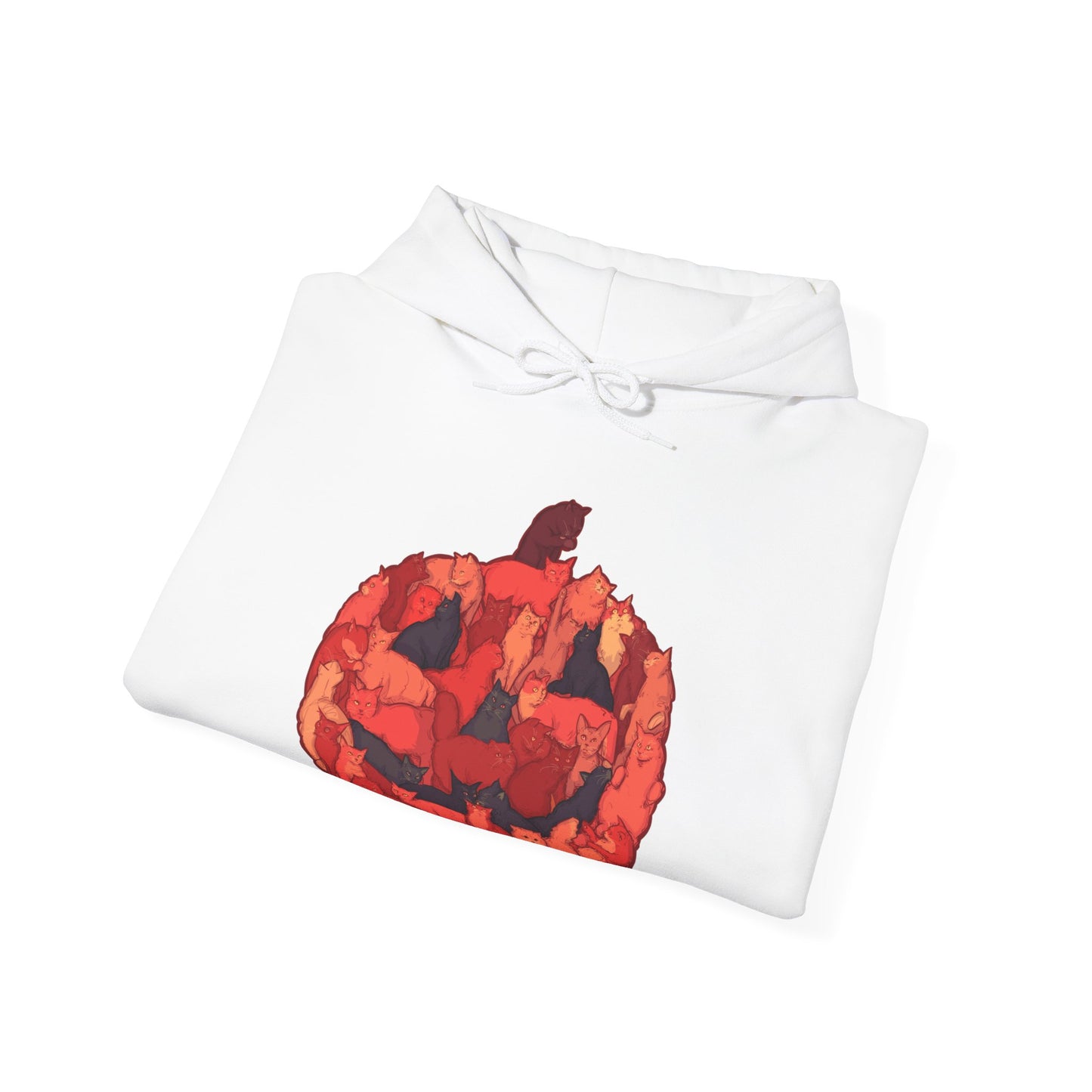 Meow-loween Unisex Heavy Blend Hooded Sweatshirt
